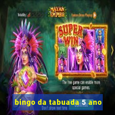 bingo da tabuada 5 ano